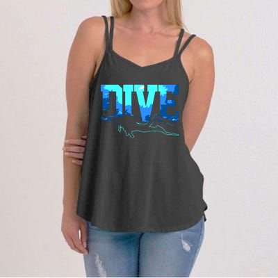 Scuba Diving DIVE Scuba Diver Gift Women's Strappy Tank