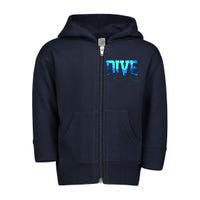 Scuba Diving DIVE Scuba Diver Gift Toddler Zip Fleece Hoodie