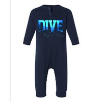 Scuba Diving DIVE Scuba Diver Gift Infant Fleece One Piece