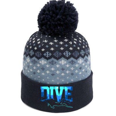 Scuba Diving DIVE Scuba Diver Gift The Baniff Cuffed Pom Beanie