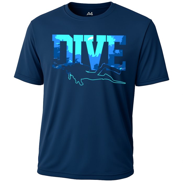 Scuba Diving DIVE Scuba Diver Gift Cooling Performance Crew T-Shirt