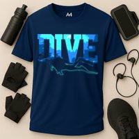 Scuba Diving DIVE Scuba Diver Gift Cooling Performance Crew T-Shirt