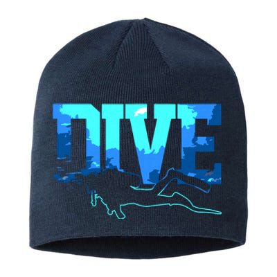 Scuba Diving DIVE Scuba Diver Gift Sustainable Beanie