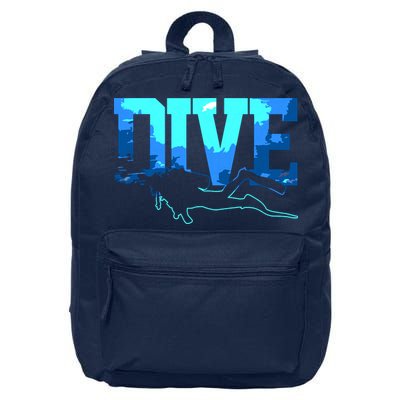 Scuba Diving DIVE Scuba Diver Gift 16 in Basic Backpack