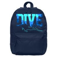 Scuba Diving DIVE Scuba Diver Gift 16 in Basic Backpack