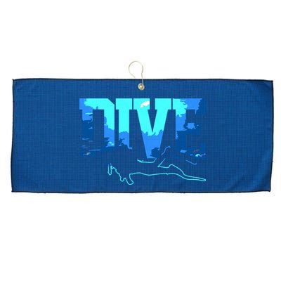 Scuba Diving DIVE Scuba Diver Gift Large Microfiber Waffle Golf Towel