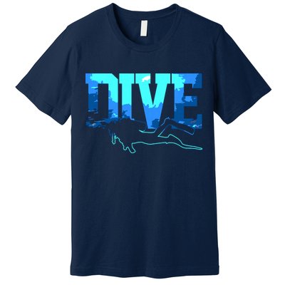 Scuba Diving DIVE Scuba Diver Gift Premium T-Shirt