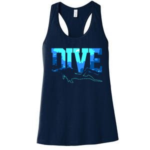 Scuba Diving DIVE Scuba Diver Gift Women's Racerback Tank