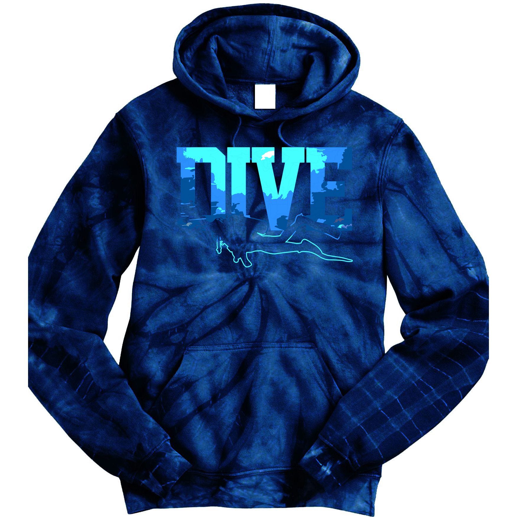 Scuba Diving DIVE Scuba Diver Gift Tie Dye Hoodie