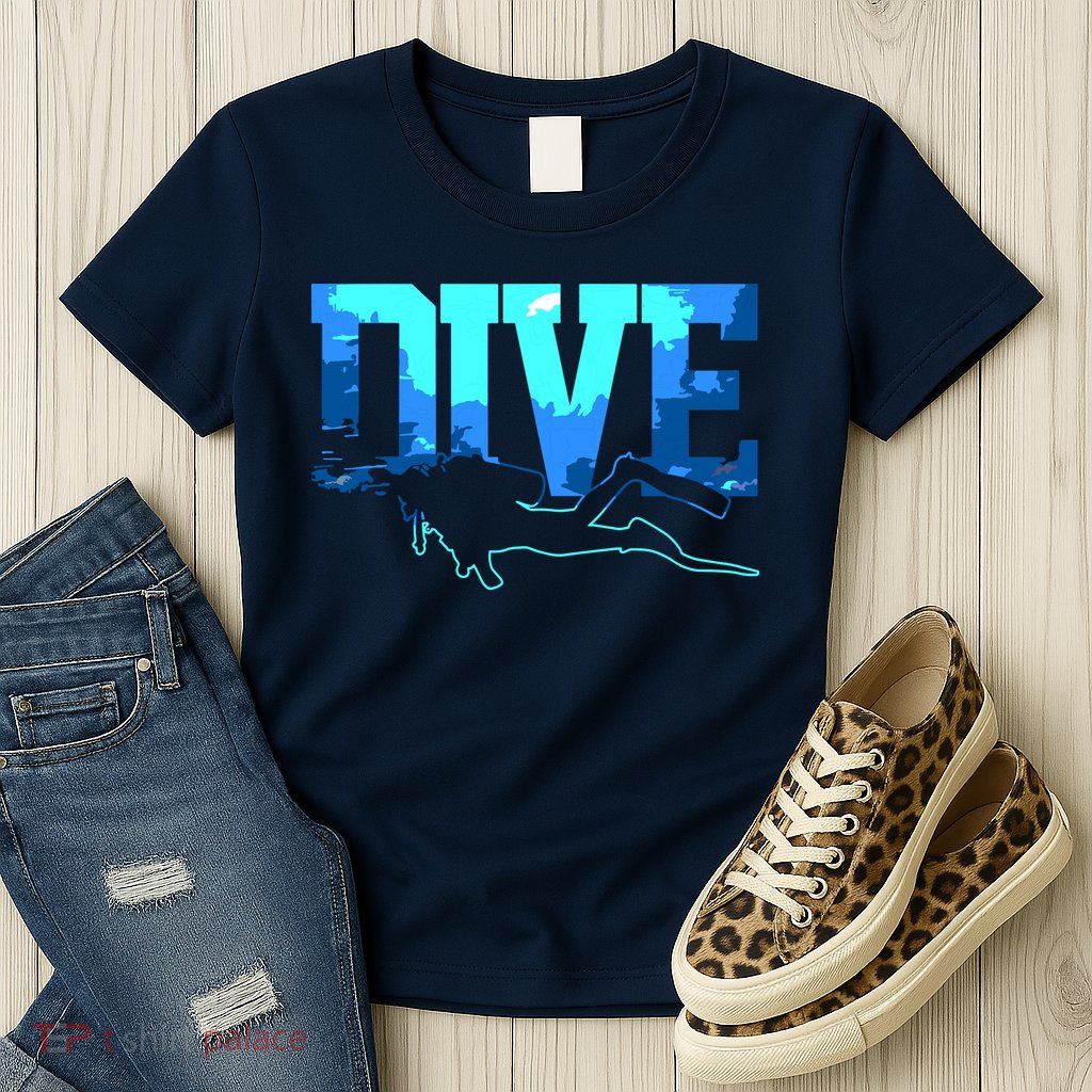 Scuba Diving DIVE Scuba Diver Gift Womens T-Shirt
