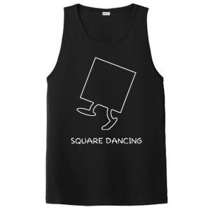 Square Dancing Enthusiast Funny Square Dancing PosiCharge Competitor Tank