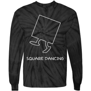 Square Dancing Enthusiast Funny Square Dancing Tie-Dye Long Sleeve Shirt