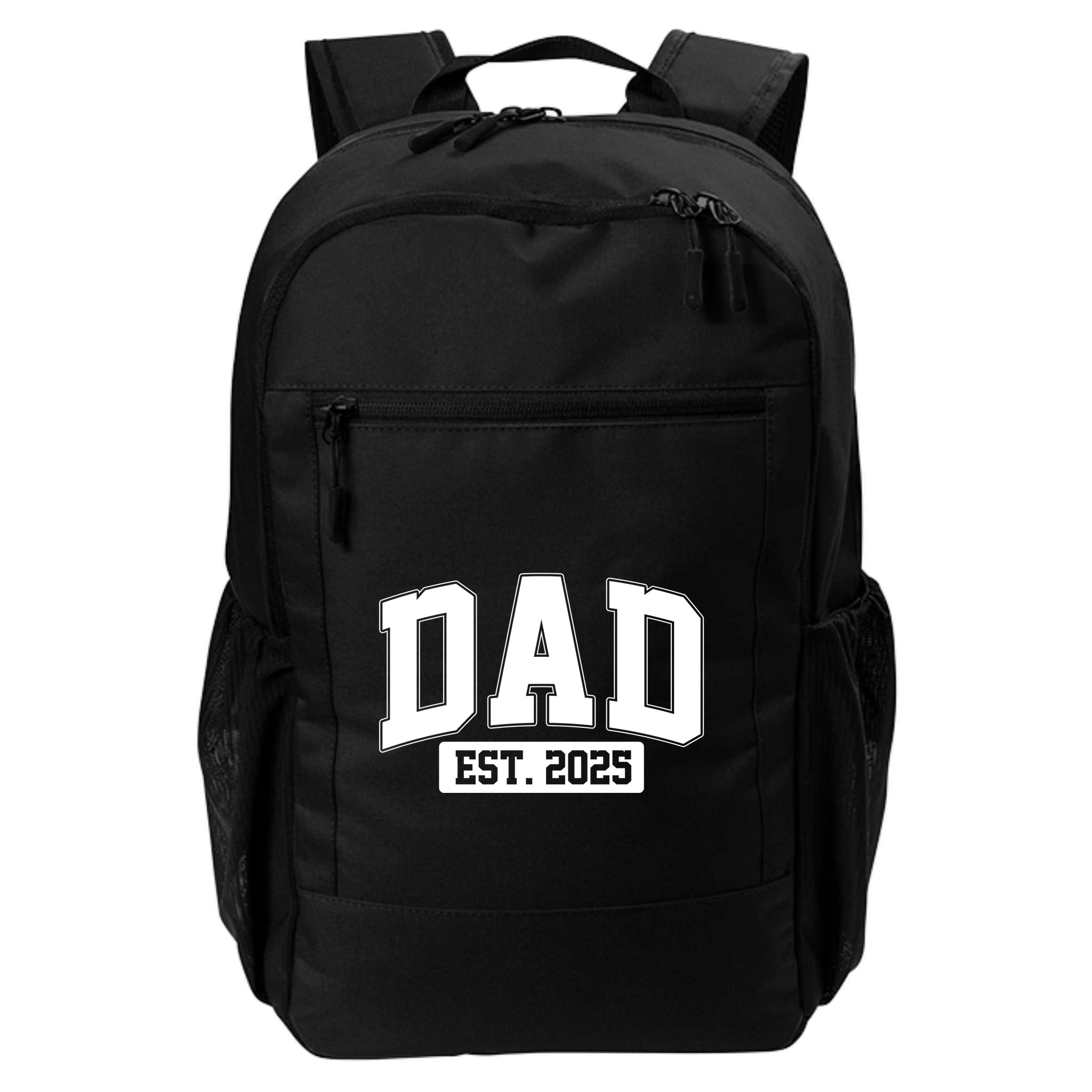 Sporty Dad Est 2025 New Father Celebrate Fathers Day Backpack