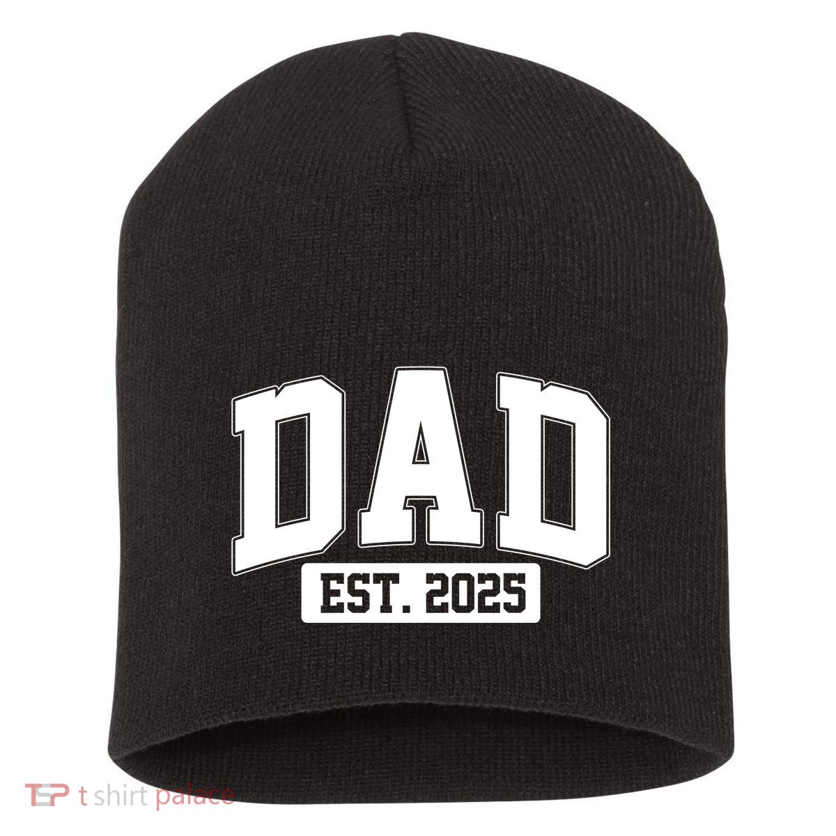 Sporty Dad Est 2025 New Father Celebrate Fathers Day Short Acrylic Beanie