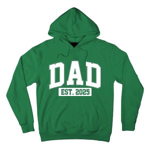 Sporty Dad Est 2025 New Father Celebrate Fathers Day Hoodie