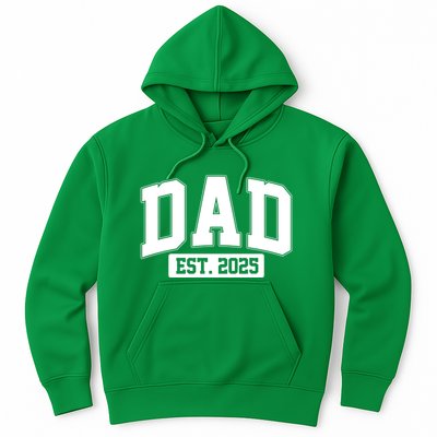Sporty Dad Est 2025 New Father Celebrate Fathers Day Hoodie