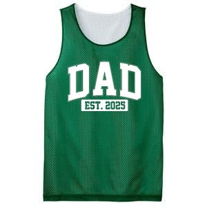 Sporty Dad Est 2025 New Father Celebrate Fathers Day Mesh Reversible Basketball Jersey Tank