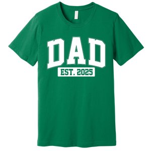 Sporty Dad Est 2025 New Father Celebrate Fathers Day Premium T-Shirt