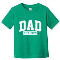Sporty Dad Est 2025 New Father Celebrate Fathers Day Toddler T-Shirt