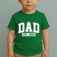 Sporty Dad Est 2025 New Father Celebrate Fathers Day Toddler T-Shirt