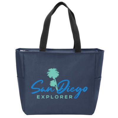 San Diego Explorer Premium Zip Tote Bag