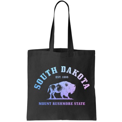 South Dakota Est. 1889 Mount Rushmore State Bison Vintage Bag