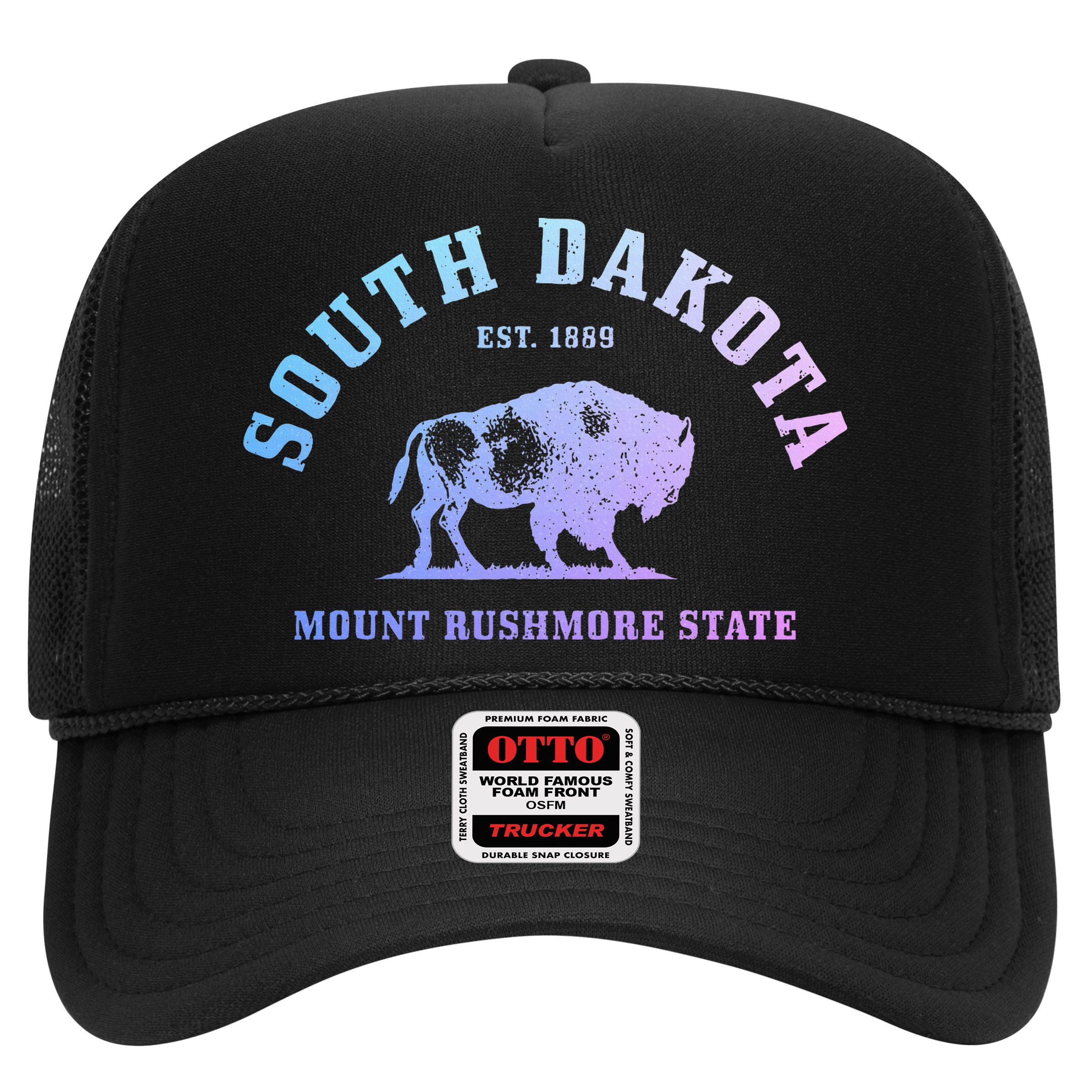 South Dakota Est. 1889 Mount Rushmore State Bison Vintage Hat