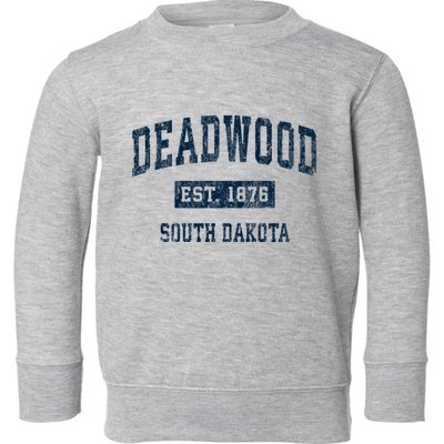 South Dakota Est 1876 Sd Vintage Sports Toddler Sweatshirt