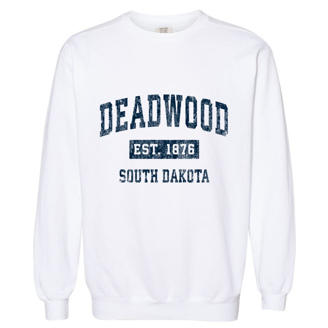 South Dakota Est 1876 Sd Vintage Sports Garment-Dyed Sweatshirt