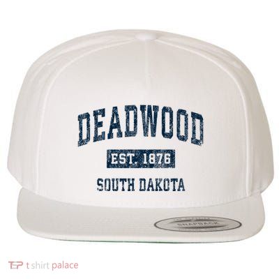 South Dakota Est 1876 Sd Vintage Sports Wool Snapback Cap
