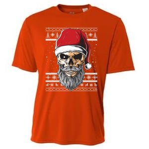 Santa Dj Edm Costume And Santa Hat Ugly Christmas Dj Cool Gift Cooling Performance Crew T-Shirt