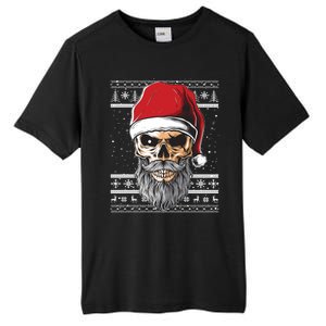 Santa Dj Edm Costume And Santa Hat Ugly Christmas Dj Cool Gift Tall Fusion ChromaSoft Performance T-Shirt