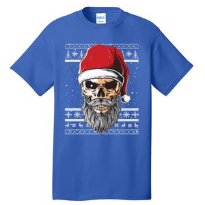 Santa Dj Edm Costume And Santa Hat Ugly Christmas Dj Cool Gift Tall T-Shirt