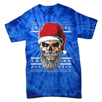 Santa Dj Edm Costume And Santa Hat Ugly Christmas Dj Cool Gift Tie-Dye T-Shirt