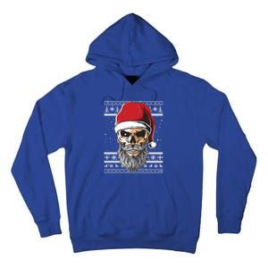 Santa Dj Edm Costume And Santa Hat Ugly Christmas Dj Cool Gift Tall Hoodie