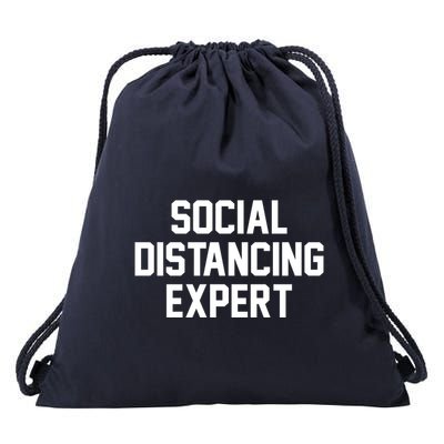 Social Distancing Expert Drawstring Bag