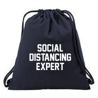 Social Distancing Expert Drawstring Bag