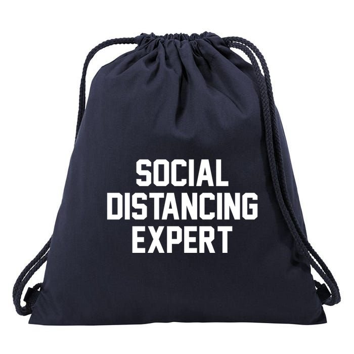 Social Distancing Expert Drawstring Bag