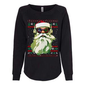 Santa Dj Edm Costume And Novelty Christmas Dj Meaningful Gift Womens California Wash Sweatshirt