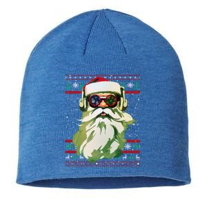 Santa Dj Edm Costume And Novelty Christmas Dj Meaningful Gift Sustainable Beanie