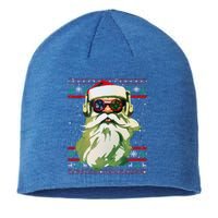 Santa Dj Edm Costume And Novelty Christmas Dj Meaningful Gift Sustainable Beanie