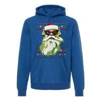 Santa Dj Edm Costume And Novelty Christmas Dj Meaningful Gift Premium Hoodie