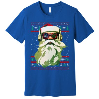 Santa Dj Edm Costume And Novelty Christmas Dj Meaningful Gift Premium T-Shirt