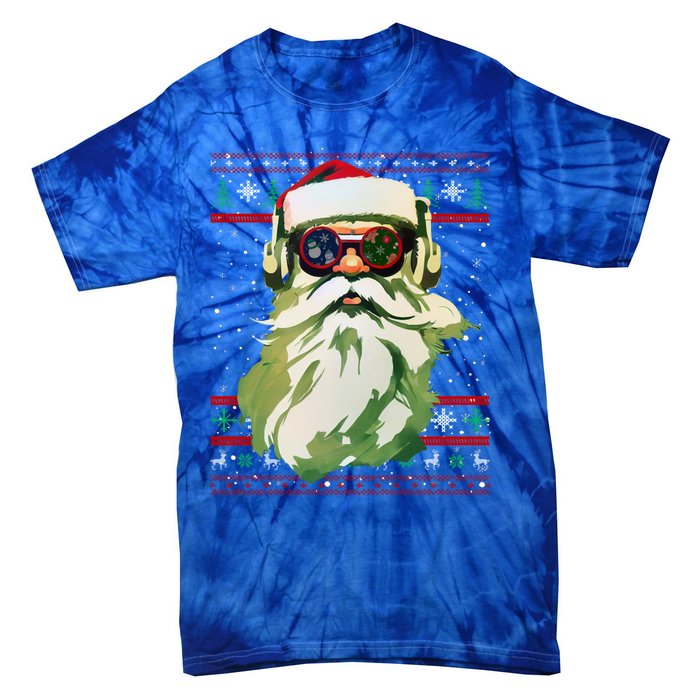 Santa Dj Edm Costume And Novelty Christmas Dj Meaningful Gift Tie-Dye T-Shirt