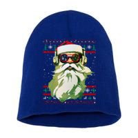 Santa Dj Edm Costume And Novelty Christmas Dj Meaningful Gift Short Acrylic Beanie