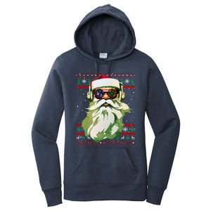 Santa Dj Edm Costume And Novelty Christmas Dj Meaningful Gift Women's Pullover Hoodie