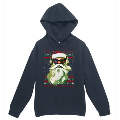 Santa Dj Edm Costume And Novelty Christmas Dj Meaningful Gift Urban Pullover Hoodie