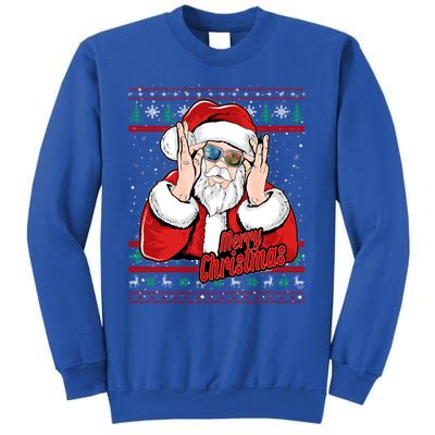 Santa Dj Edm Costume And Novelty Christmas Dj Great Gift Sweatshirt