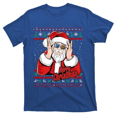 Santa Dj Edm Costume And Novelty Christmas Dj Great Gift T-Shirt