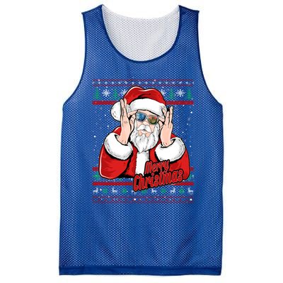 Santa Dj Edm Costume And Novelty Christmas Dj Great Gift Mesh Reversible Basketball Jersey Tank